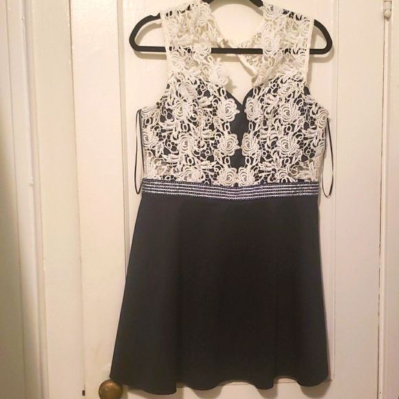 Dresses | Navy Blue And White Lace Aline Lipsy Dress Size Us 16 | Poshmark Dresses | Navy Blue And White Lace Aline Lipsy Dress Size Us 16 | Poshmark